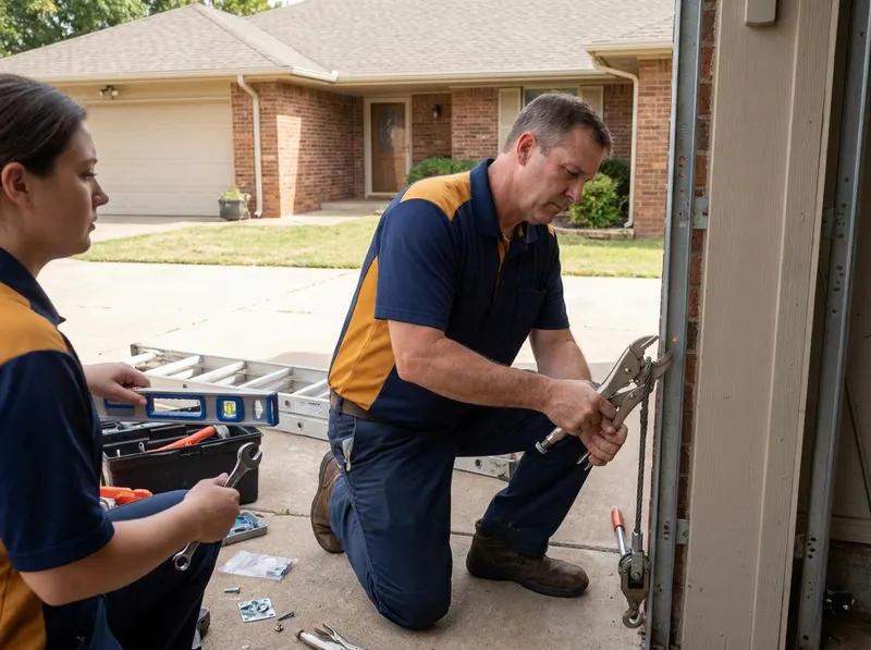 Off-Track Garage Door Repair in Bartlesville, OK